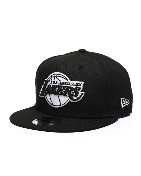 9fifty Los Angeles Lakers Basic Black Snapback Hat